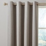 Luna Brushed Dove Grey Blackout Eyelet Curtains Dove (Grey)