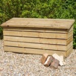 2ft x 6ft Log Chest Pine (Brown)