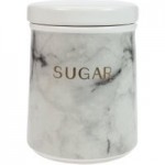 Marble Effect Sugar Canister Black & White