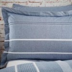 Willington Blue Stripe Woven Oxford Pillowcase Blue
