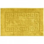 Luxury Cotton Non-Slip Mustard Bath Mat Mustard (Yellow)