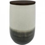 Elements Ombre Bread Canister Black and White