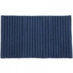 Cable Knit Navy Bath Mat Navy (Blue)