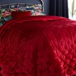 Red Velvet Bedspread Red