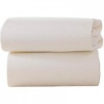Clair de Lune Pack of 2 Fitted Cream Moses Sheets Cream
