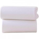 Clair de Lune Pack of 2 Fitted White Moses Sheets White