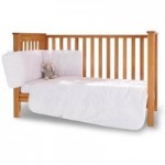 Clair de Lune Broderie Anglaise 3 Piece Cot and Cot Bed Set White