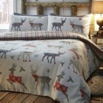 Portfolio Home Reindeers Duvet Cover and Pillowcase Set MultiColoured