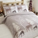 Portfolio Home Starlight Forest Mink Duvet Cover and Pillowcase Set Brown