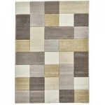 Think Brooklyn 646 Beige and Yellow Rug Brown