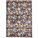 Think 16th Avenue 34A MultiColoured Rug Grey, Blue, Green and Brown