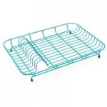 Spectrum Teal Wire Plate Rack Teal