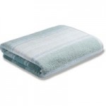 Bianca Cotton Seafoam Ombre Stripe Towel Green
