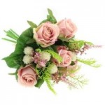 Rose and Heather Bouquet Pink