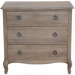 Amelie 3 Drawer Chest Brown