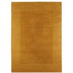 Ochre Boston Wool Border Rug Ochre