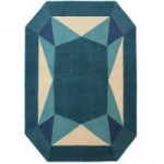 Teal Sculpture Rug Teal (Blue)