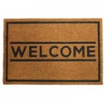 Welcome Coir Doormat Natural