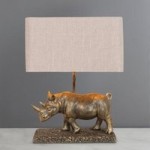 Rob Antique Brass Rhino Table Lamp Antique Brass