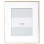 Natural Frame With White Mount 10″ x 8″ (25cm x 20cm) Natural