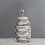 Salem Grey Wax Resist Ceramic Table Lamp Base Grey