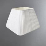 Ivory Square Pleat Light Shade Dia. 35cm Cream