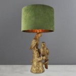 Gold Polly Parrots Table Lamp Gold