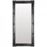 Abbey Black 165x80cm Leaner Mirror Black