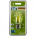 Dunelm 4W LED ES Filament Candle Bulb Clear