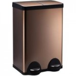 Dunelm 30/30 Litre Copper Recycling Bin Copper