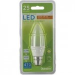 Dunelm 5W LED BC Pearl Candle Bulb Clear
