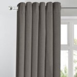 Georgia Charcoal Thermal Blackout Eyelet Curtains Charcoal
