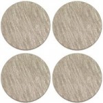 Pack of 4 Faux Leather Champagne Coasters Champagne (Gold)