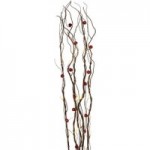 Brown Twig Lights with Red Beads Brown