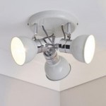 Holt White 3 Light Flush Spotlight White