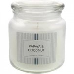 Papaya and Coconut Jar Candle White