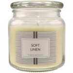 Soft Linen and Lace Jar Candle Natural