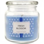 Fresh Blossom Jar Candle Blue