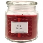 Red Berry Jar Candle Red