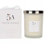 5A Fifth Avenue White Geranium and Cashmere Candle White