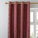Smythe Red Eyelet Curtains Red