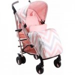 My Babiie MB51 Pink Chevron Stroller Pink