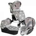 My Babiie Billie Faiers MB200 Plus Grey Stars Travel System Grey