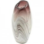 5A Fifth Avenue Plum Marble effect Studio Glass Vase Plum
