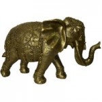 Large Gold Elephant Sculpture Gold