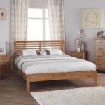 Esther Honey Oak Hevea Bed Frame Natural