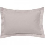 Luxury Brushed Cotton Silver Oxford Pillowcase Silver