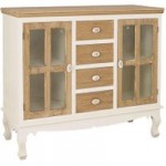 Juliette Sideboard with Glass White