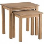 Santiago Pine Nest of Tables Natural