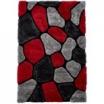 Grey and Red Noble House NH5858 Rug Grey/Red